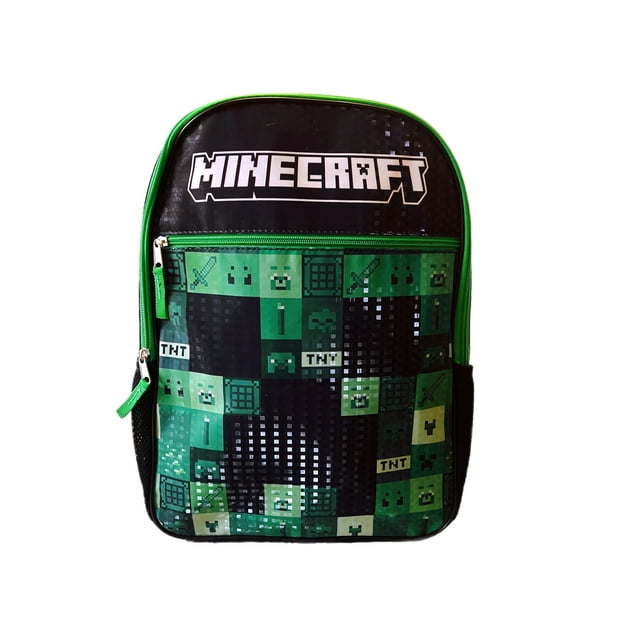 Minecraft Backpack 16" Creeper TNT Kids - Mountain Lakes Mall