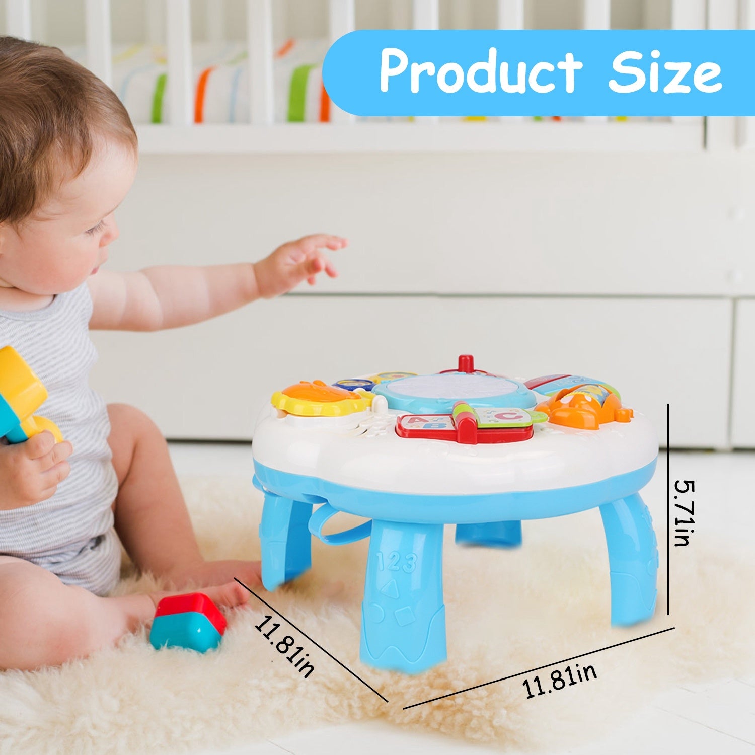 Toddler Musical Learning Table Educational Baby Toys - Mountain Lakes Mall