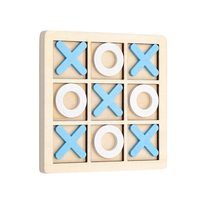 1 Pcs XO Tic Tac Toe Wooden Game Toy Educational, Entertainment, Leisure, Board Game - Mountain Lakes Mall