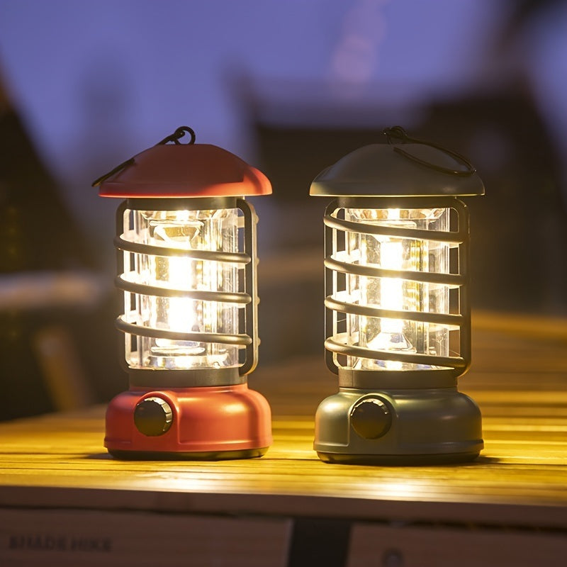 400 Lumens NEW Retro Camping Lights; Atmosphere Tent Lights COB Battery Lighting Hanging Lights - Mountain Lakes Mall