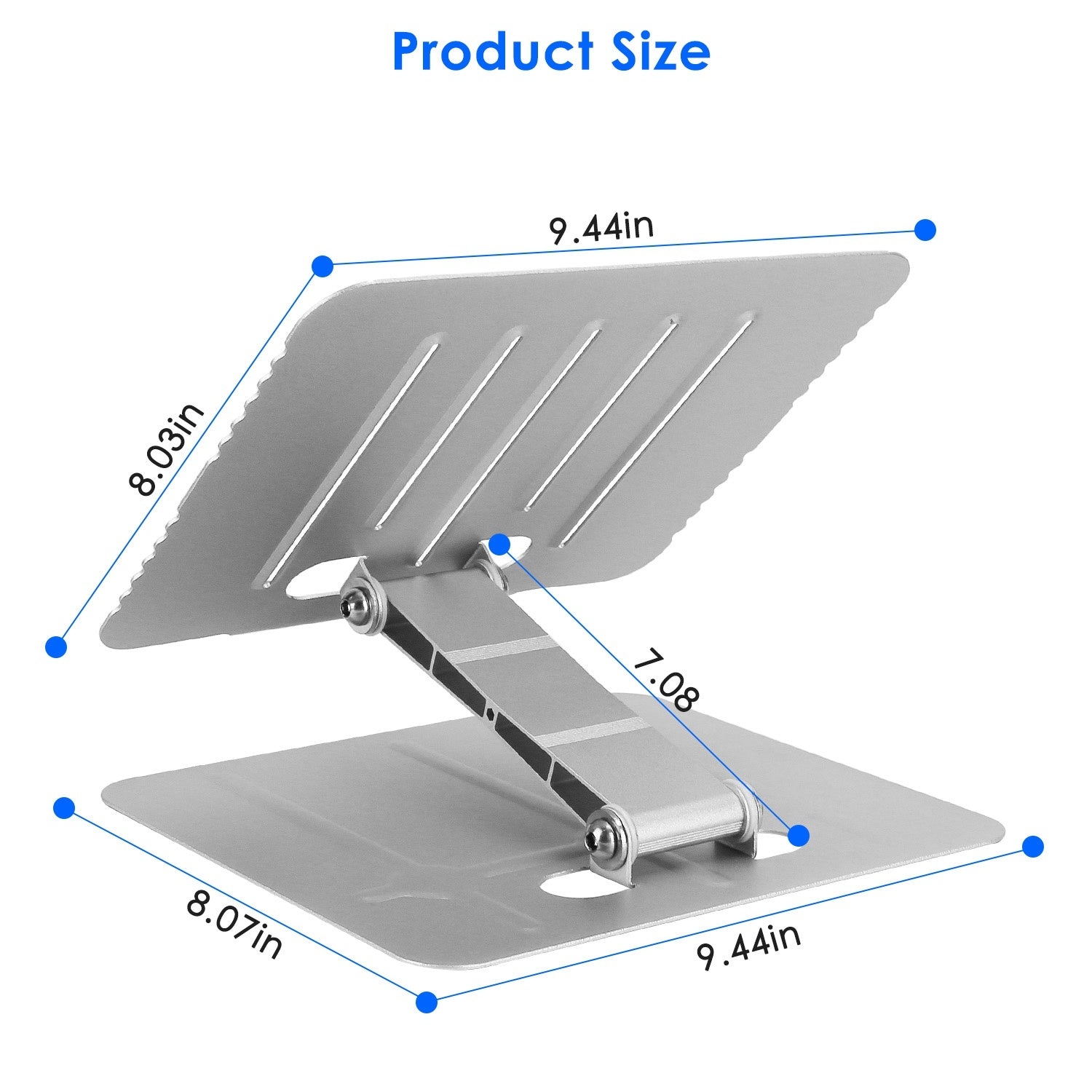 Laptop Stand Riser Stepless Angle Adjustable Ergonomic Notebook Holder - Mountain Lakes Mall