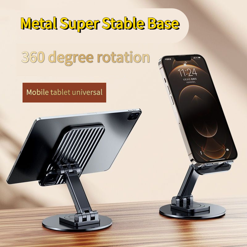 Foldable Cell Phone Stand, C4 Portable Aluminum Phone Holder, Adjustable Phone Dock Cradle Compatible With IPhone 14,13,12,11 Pro Max, Samsung Galaxy, Small Tablets And Other Phones - Mountain Lakes Mall