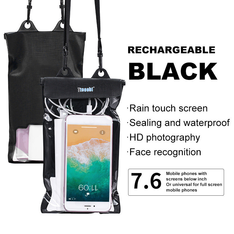 Touch Screen Mobile Phone IPX8 Waterproof Bag For Diving Seaside Swimming Rafting; Sealed Mobile Phone Case; Extra Large Outdoor Fishing Supplies - Mountain Lakes Mall