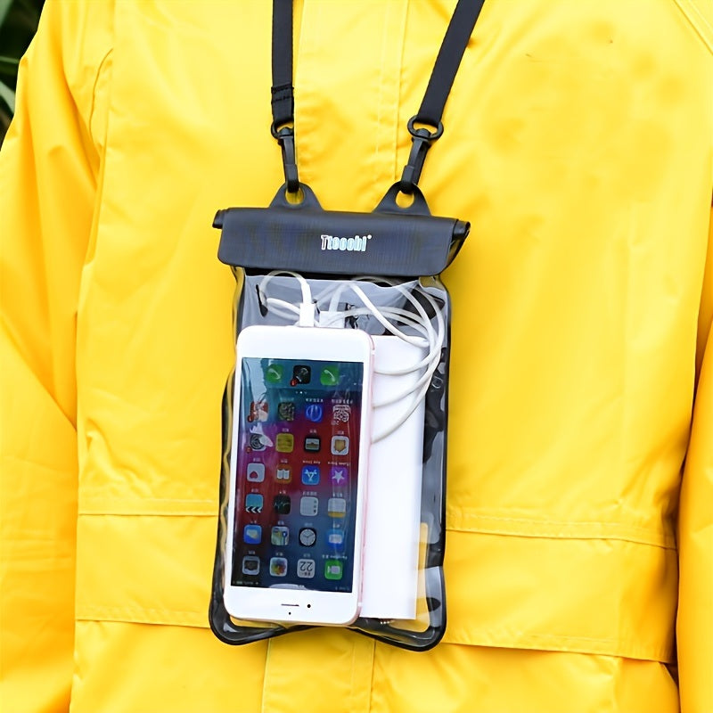 Touch Screen Mobile Phone IPX8 Waterproof Bag For Diving Seaside Swimming Rafting; Sealed Mobile Phone Case; Extra Large Outdoor Fishing Supplies - Mountain Lakes Mall