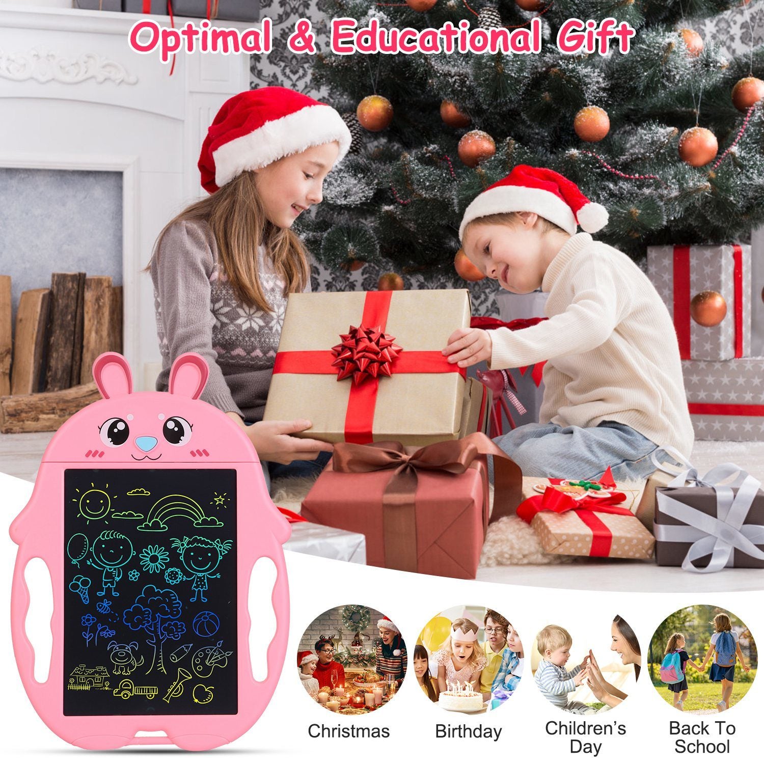 8.5in LCD Writing Tablet Electronic Colorful Graphic Doodle Board - Mountain Lakes Mall