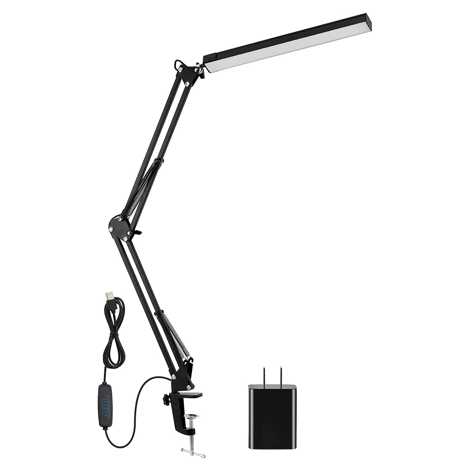 LED Reading Desk Lamp with Clamp Adjustable Swing Arm - Mountain Lakes Mall