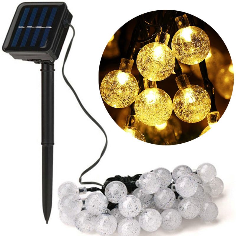 8 Modes Solar String Lights Outdoor LED Crystal Globe Light Waterproof Fairy Lights Garlands For Christmas Party Outdoor Decor - Mountain Lakes Mall