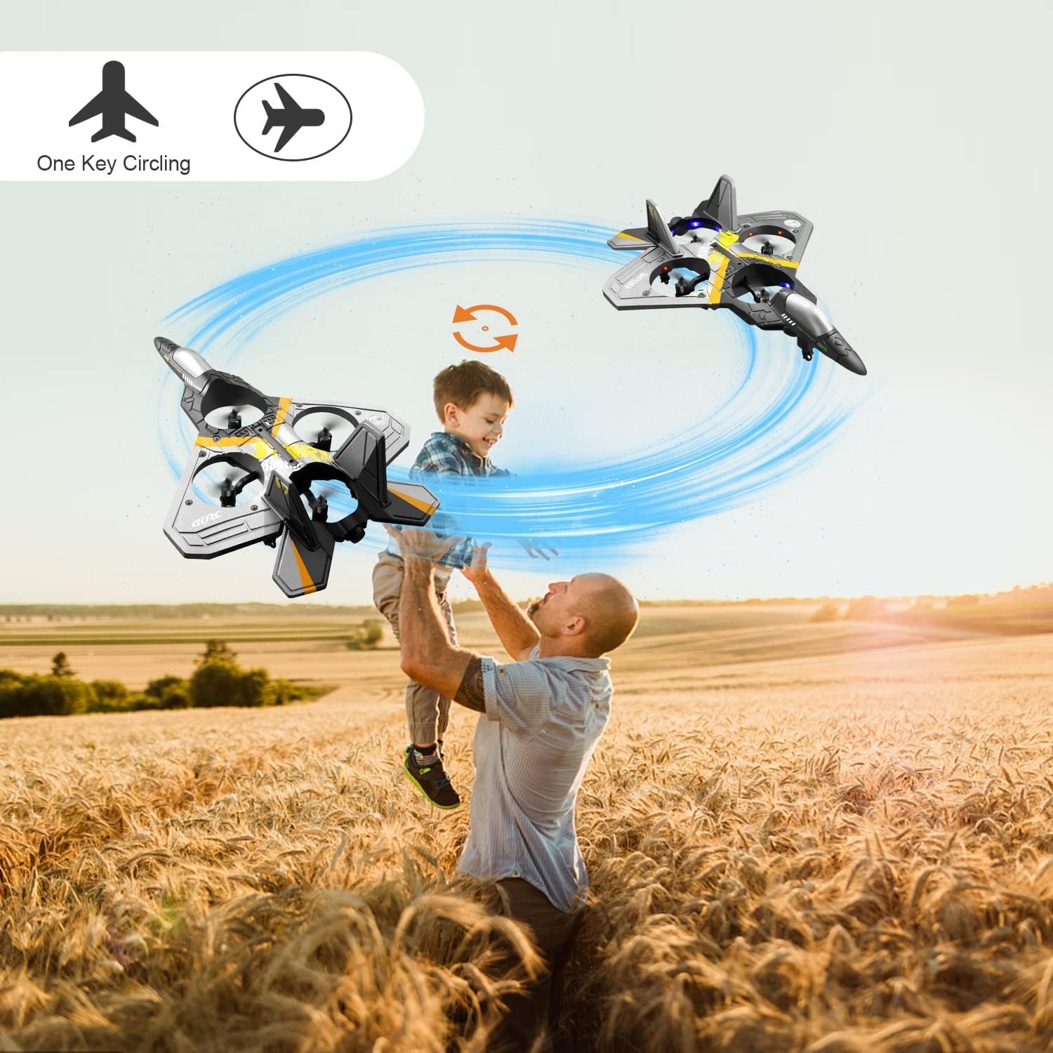 4DRC V17 Remote Control Plane RC Airplanes 2.4GHz 6CH EPP RC Plane 4 Motor RC Aircraft Toys - Mountain Lakes Mall