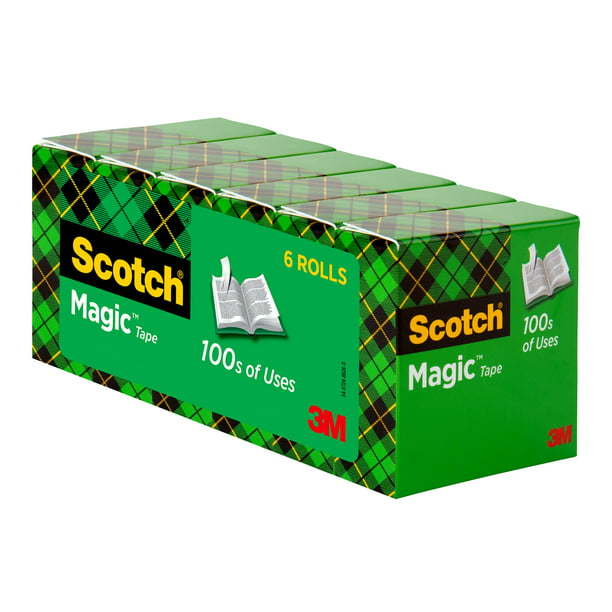 Scotch Magic Tape Refill, 3/4 in x 800 in, 6 Count - Mountain Lakes Mall