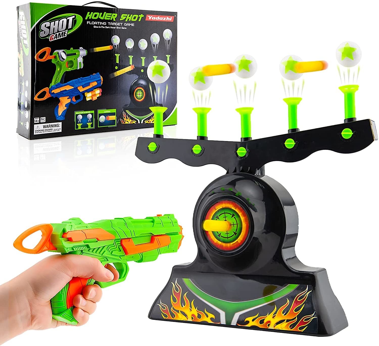 Shooting Targets Game Glow in The Dark Floating Ball Target Practice Toys for Kids - Mountain Lakes Mall