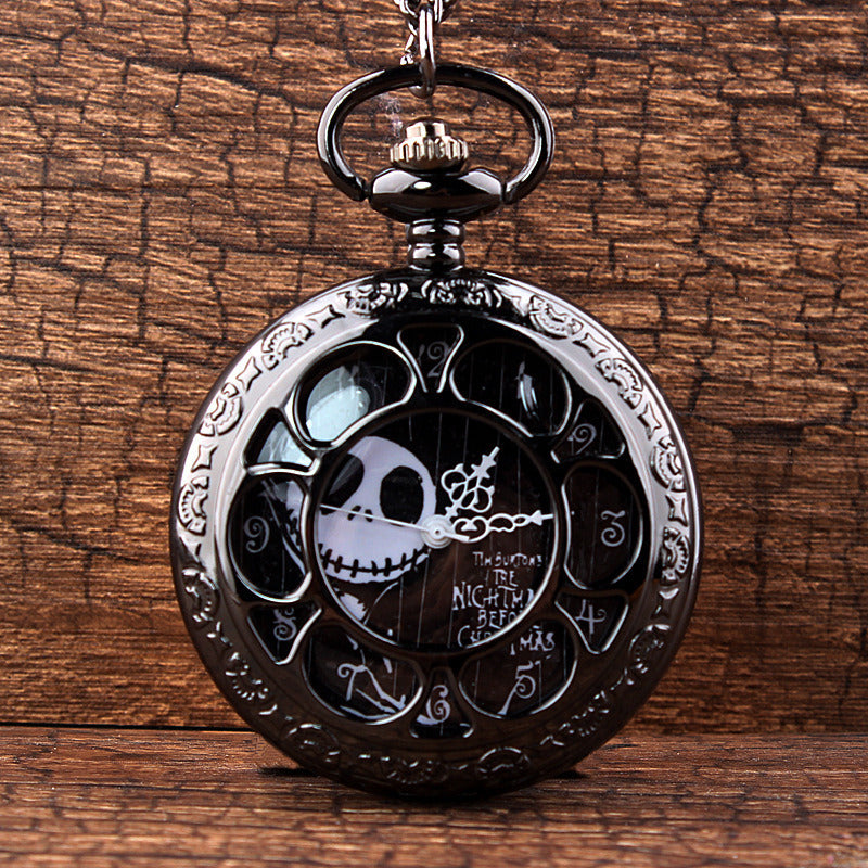 Vintage Skeleton Nightmare Before Christmas Pocket Watch - Mountain Lakes Mall