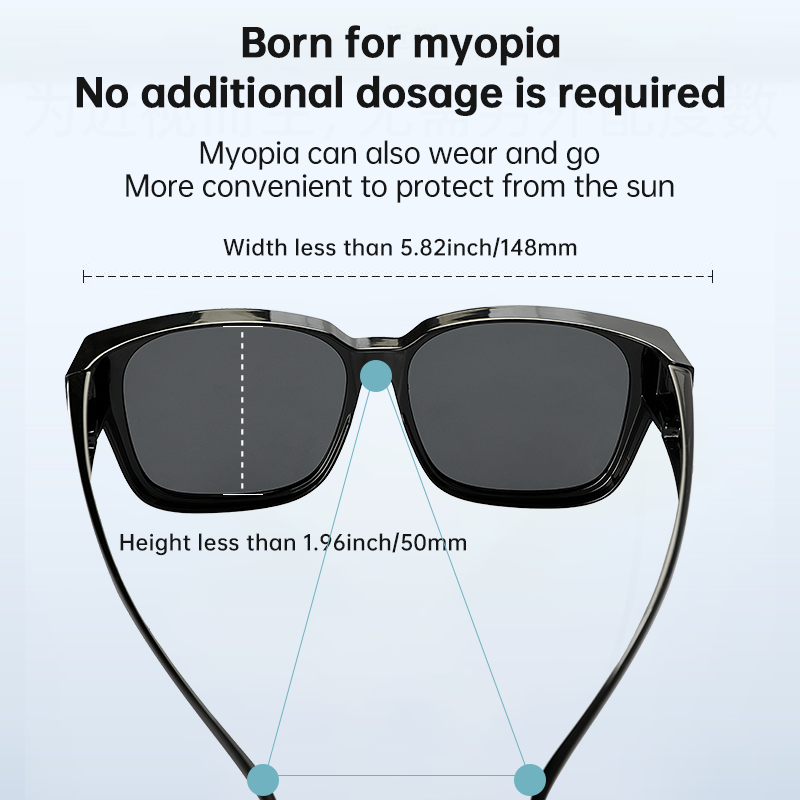 Fit Over Glasses Sunglasses For Men & Women Polarized Lens 100% UV Protection - Mountain Lakes Mall