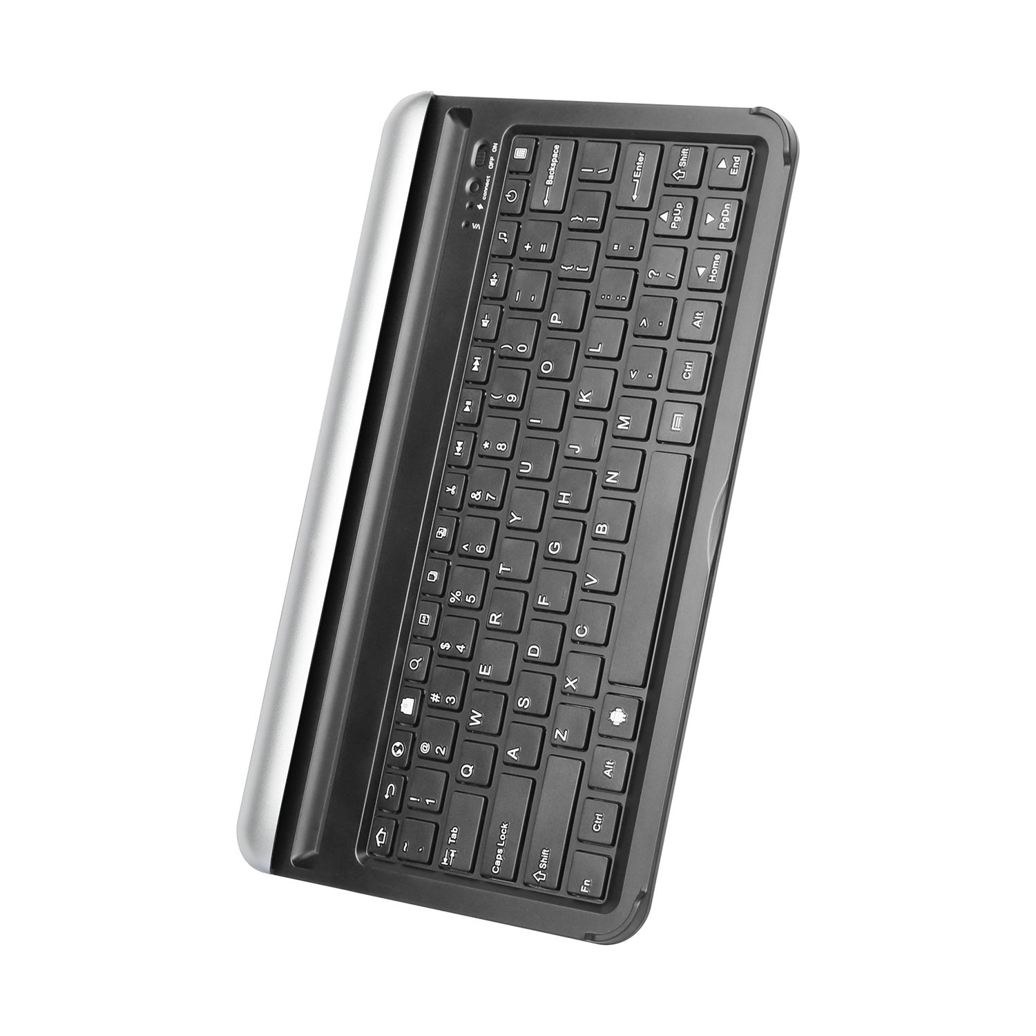 Ultra-portable Wireless Keyboard with Built-in Stand for KOCASO MX1080 and iNova EX1080 in Silver - Mountain Lakes Mall