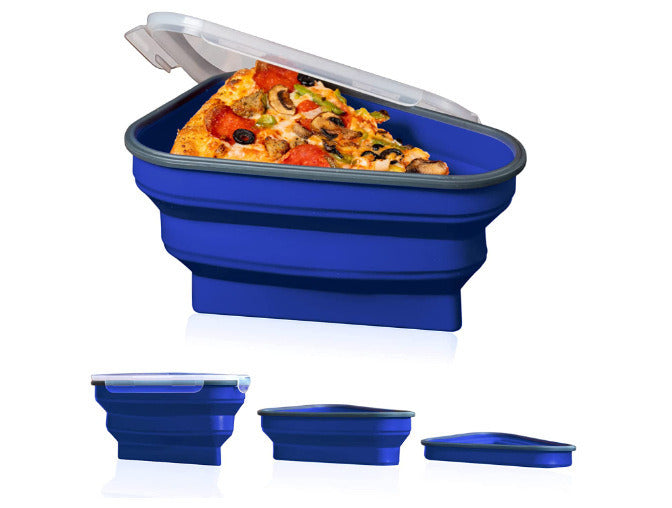 Silicone Folding Pizza Box Reusable Triangular Pizza Packing Box Takeaway Box - Mountain Lakes Mall