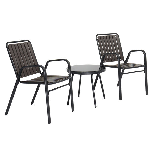 3-Piece Patio Bistro Table Set, Outdoor Furniture Set - Mountain Lakes Mall