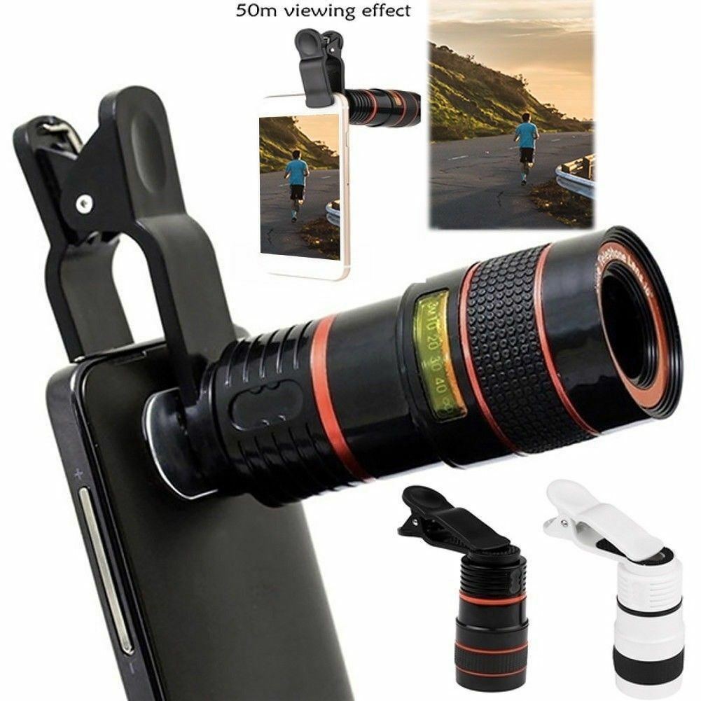 HD 8X Clip On Optical Zoom Telescope Camera Lens For Universal Mobile Cell Phone - Mountain Lakes Mall