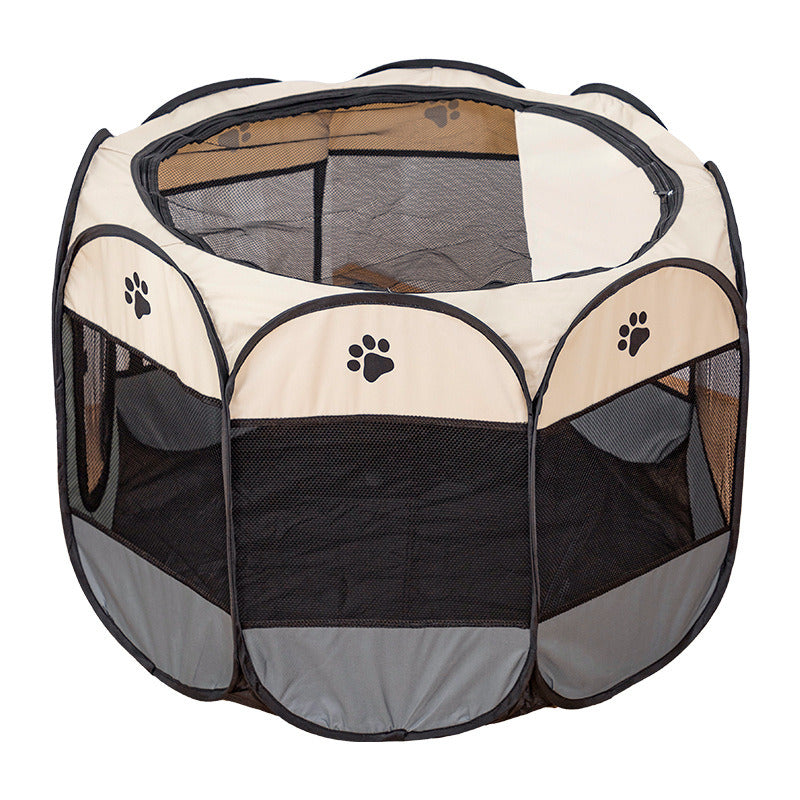 Large 44.9x 44.9x 22.8  Portable Foldable Pet Playpen Kennel House Playground for Puppy Cat Kittens Bunny Chicks Indoor Outdoor Travel Camping - Mountain Lakes Mall