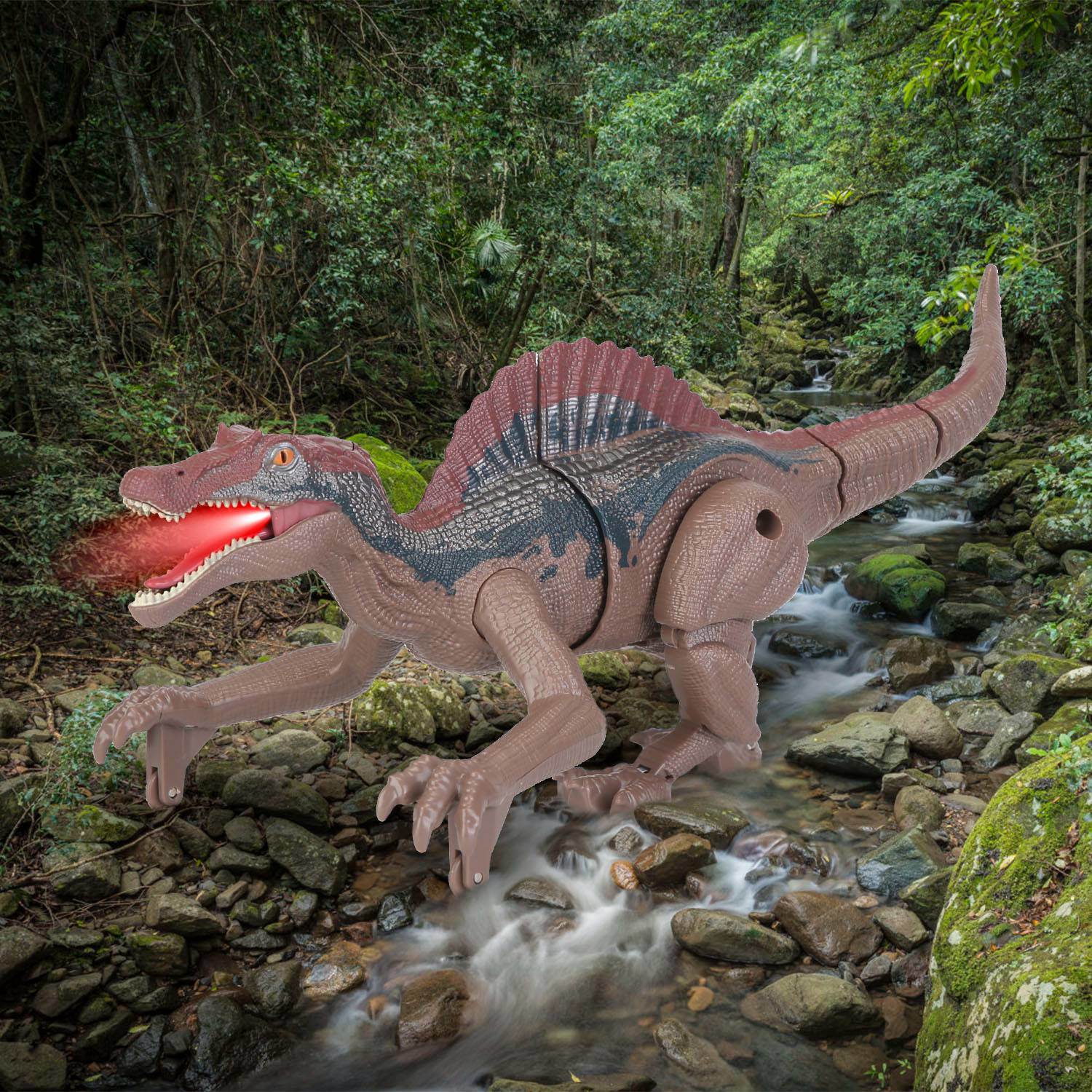 Remote Control Dinosaur Toys Jurassic Realistic RC Dinosaur Rechargeable T-Rex - Mountain Lakes Mall