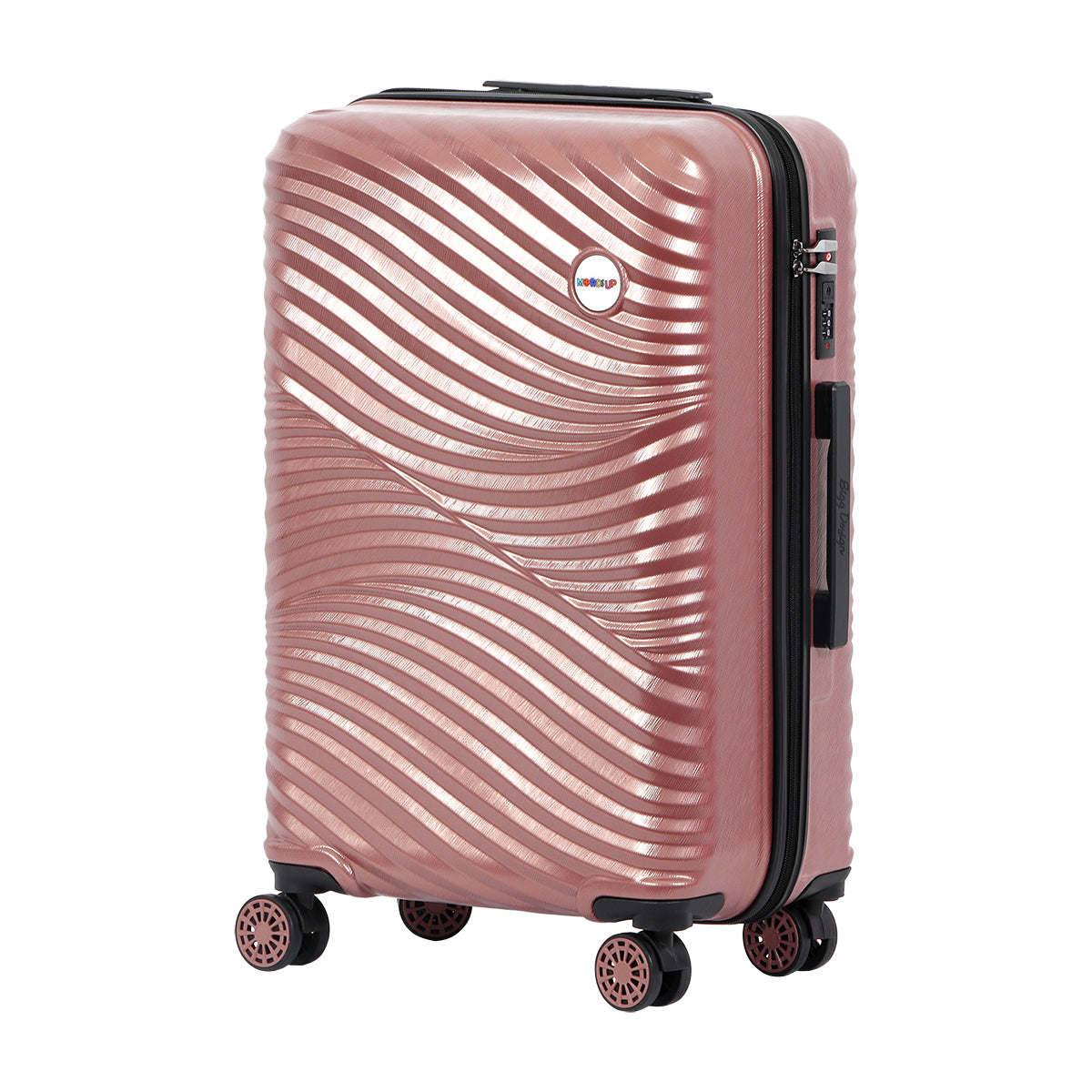 Biggdesign Moods Up Carry On Luggage, Rosegold, 20-Inch - Mountain Lakes Mall