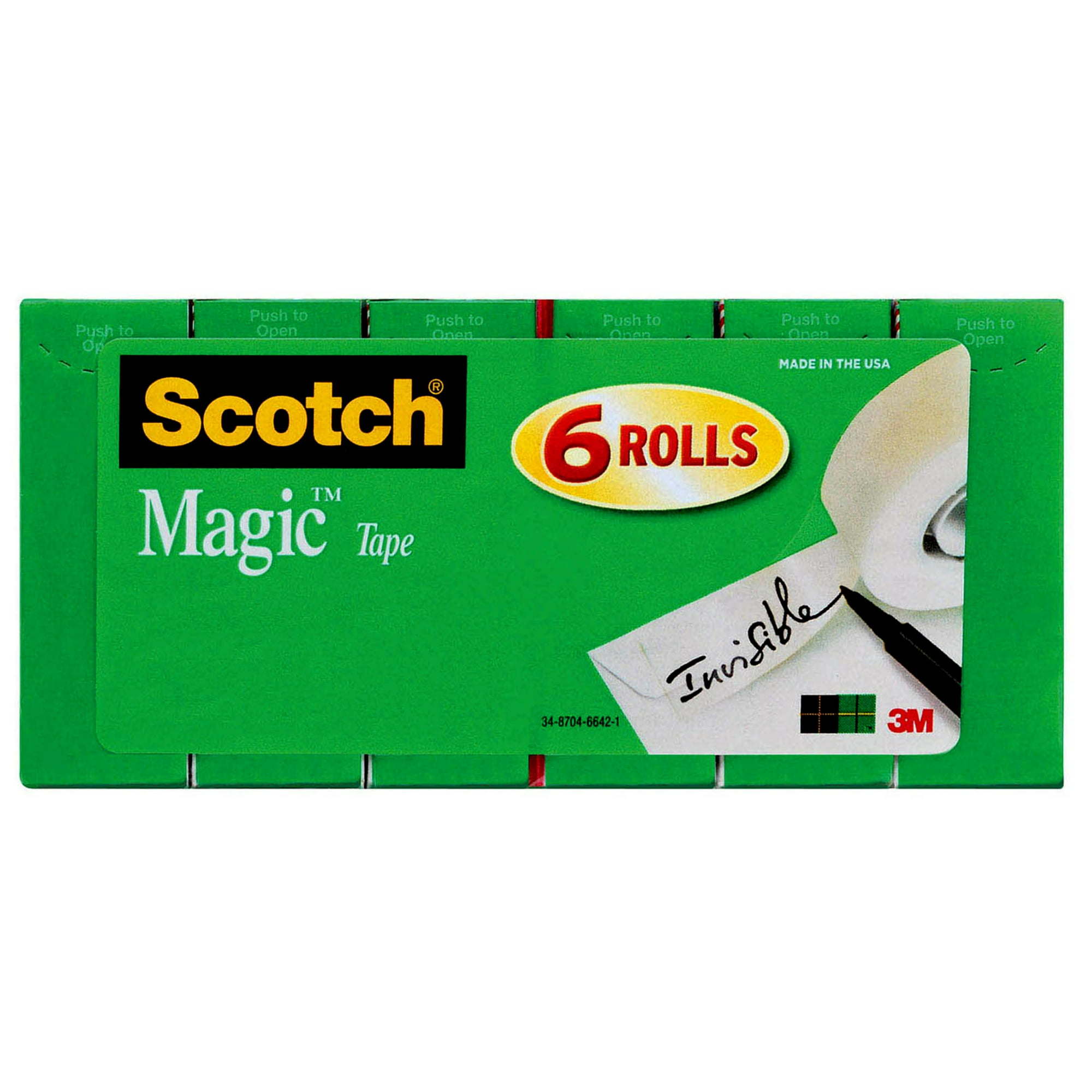 Scotch Magic Tape Refill, 3/4 in x 800 in, 6 Count - Mountain Lakes Mall