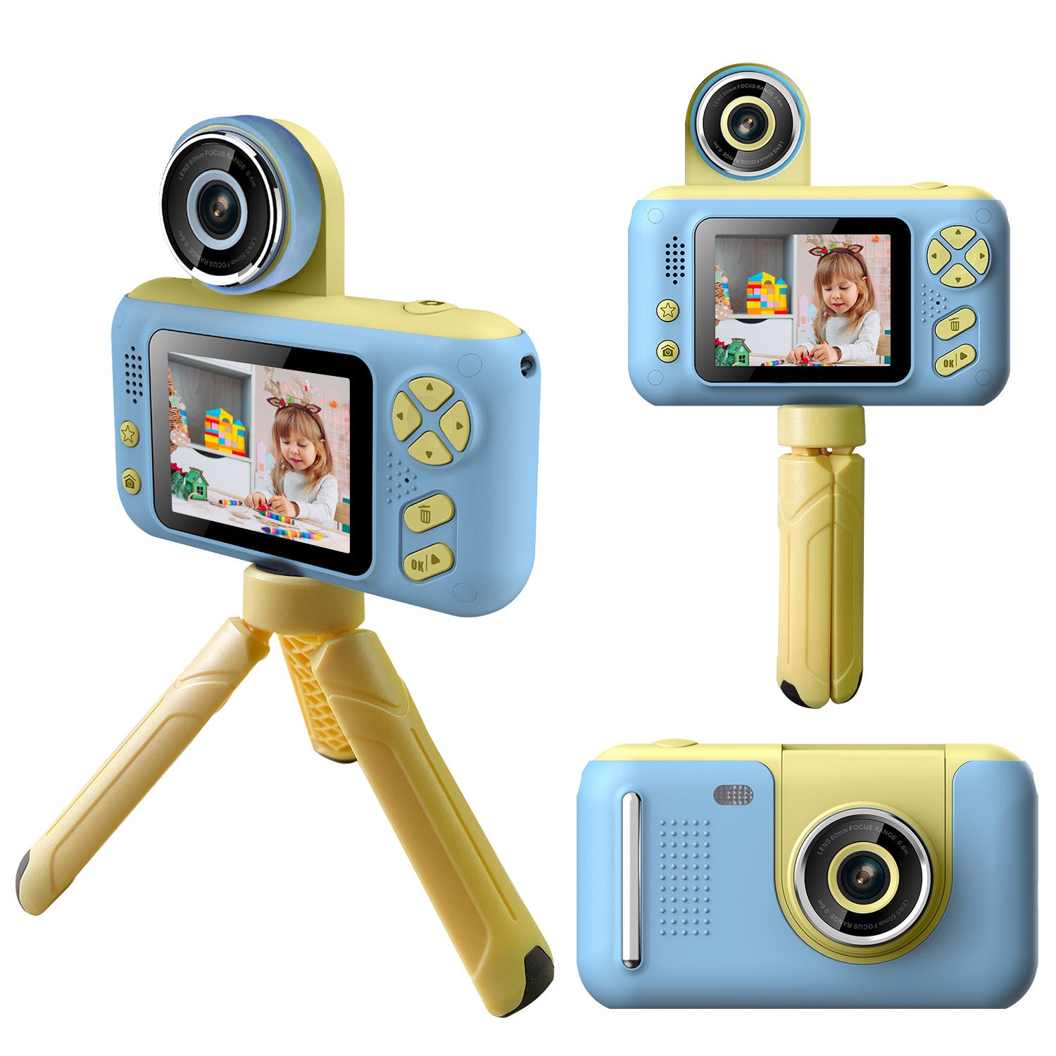 Kids Digital Camera with Flip Lens Children Video Camcorder - Mountain Lakes Mall