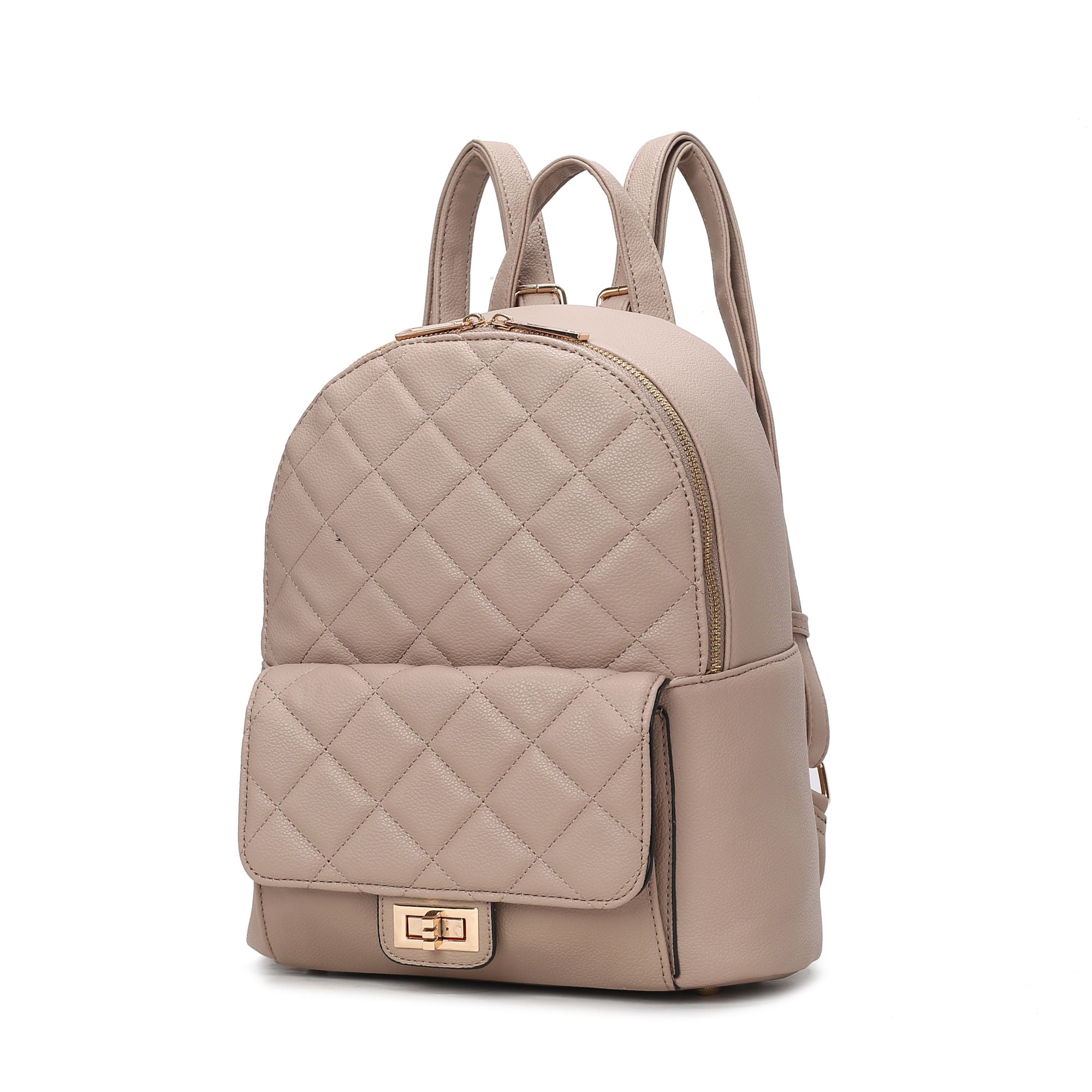 MKF Collection Dimitria Quilted and Smooth Women Backpack, Bookbag Purse Handbag Travel Daypack Bag By Mia K - Mountain Lakes Mall