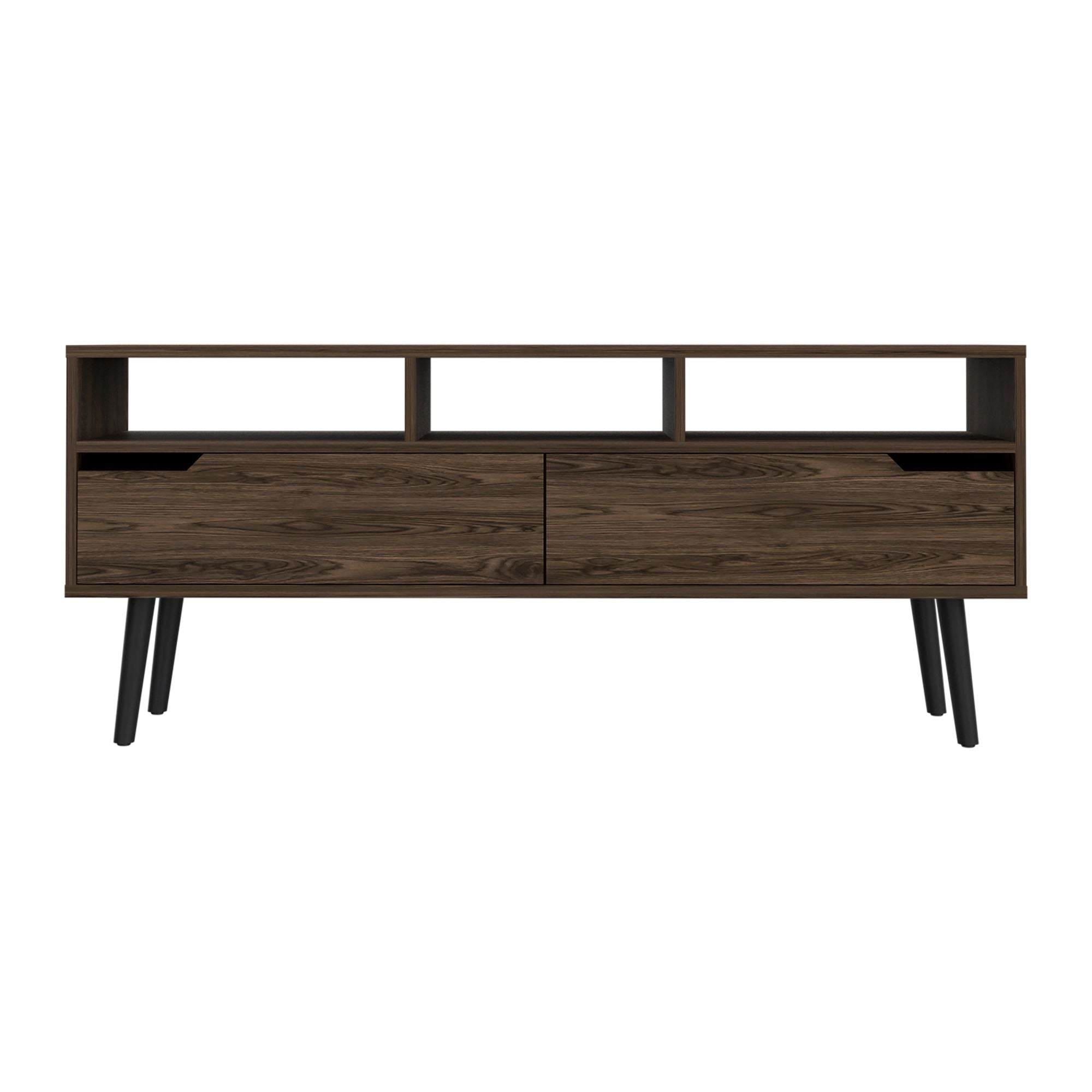 Hamburg TV Stand For TV´s up 60", Four Legs, Three Open Shelves - Mountain Lakes Mall