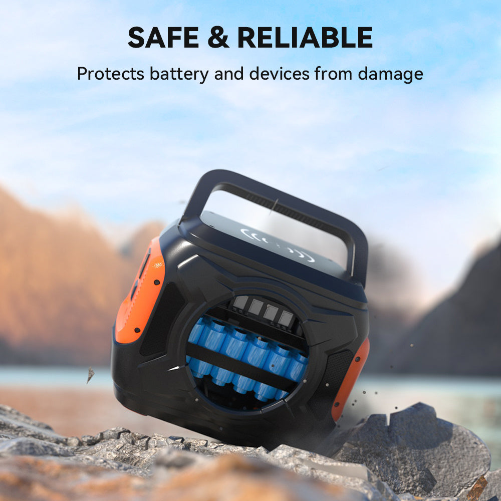 320W Portable Power Station;  Flashfish 292Wh 80000mAh Solar Generator Backup Power With LASHFISH 18V/60W Foldable Solar Panel;  Portable Solar Charger - Mountain Lakes Mall