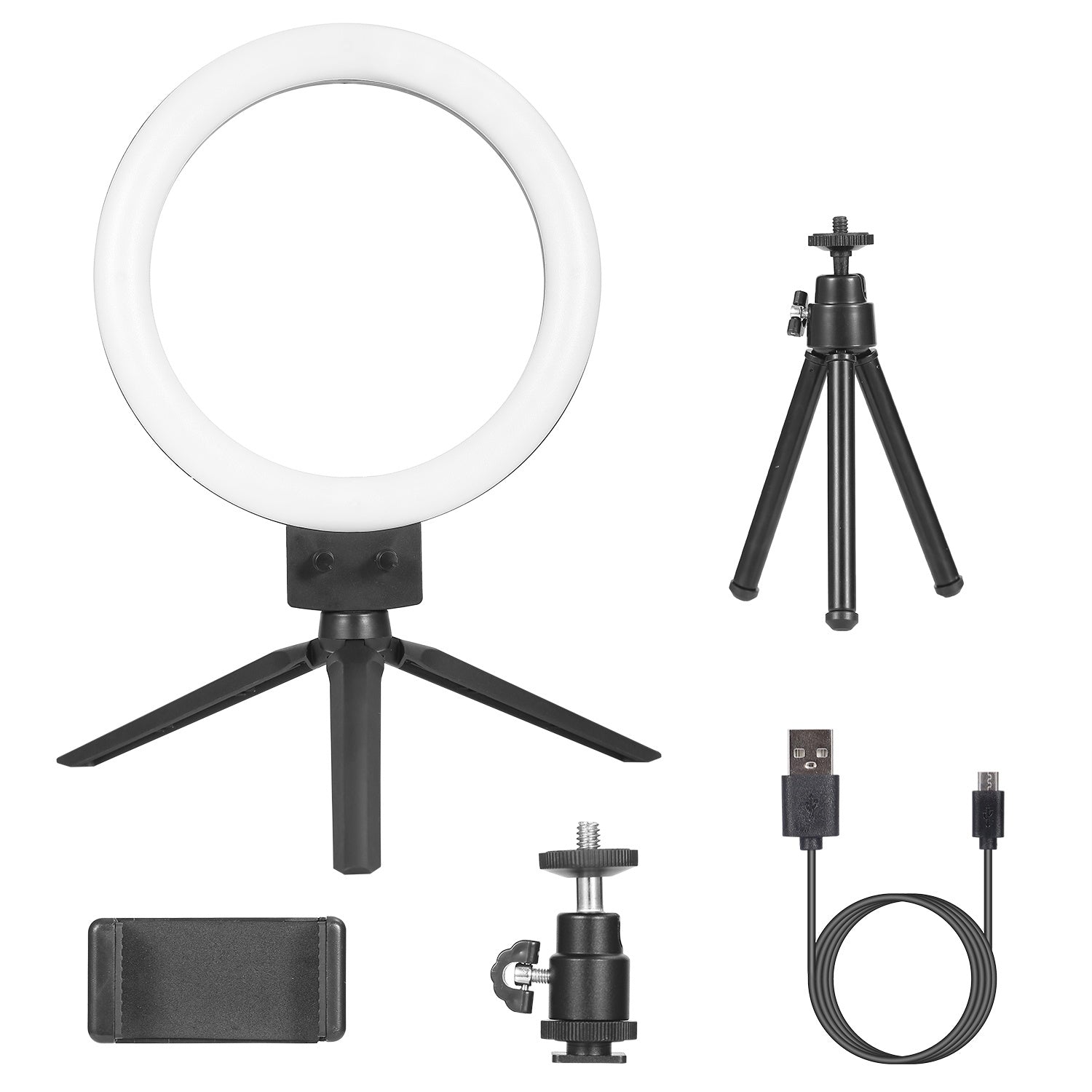 9" Dimmable LED Ring Light w/ Tripod Phone Selfie Camera Studio Photo Video Makeup Lamp - Mountain Lakes Mall