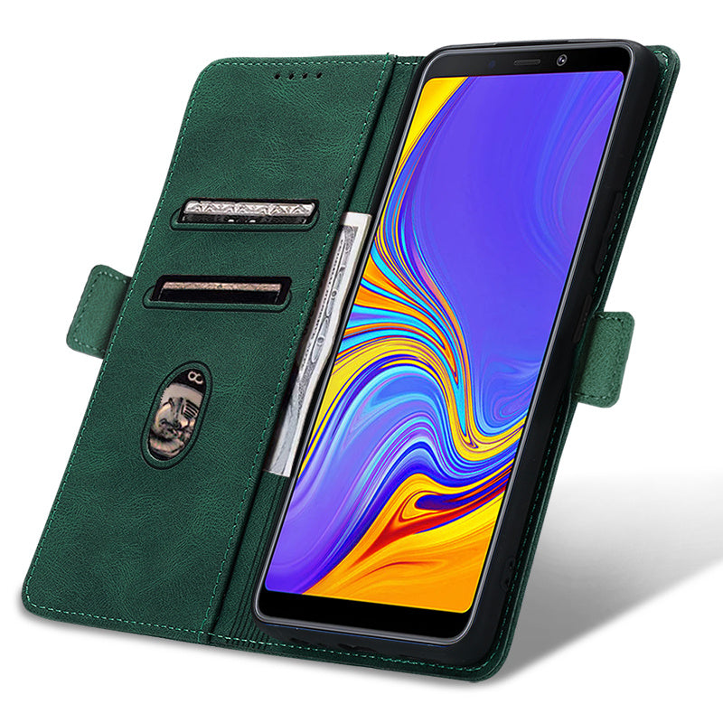 Case for Samsung Galaxy A9 2018 Phone Case Soft TPU Samsung Galaxy A9 2018 Phone Case Wallet style leather case(Samsung Galaxy A9 2018-pitao-hei) - Mountain Lakes Mall