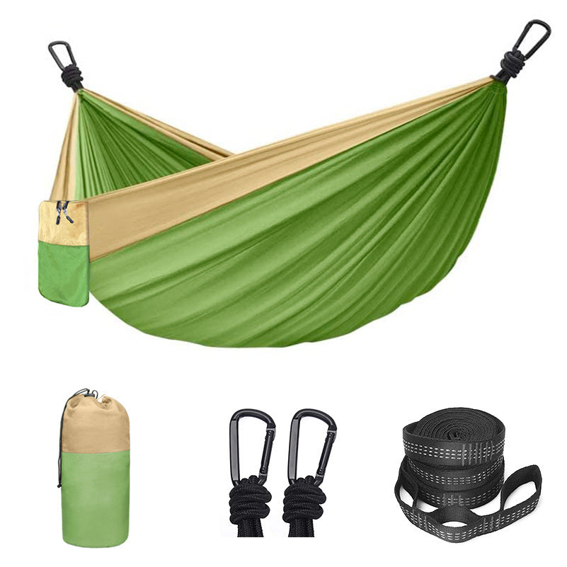 Camping Hammock Double & Single Portable Hammock With 2 Tree Straps And 2 Carabiners - Mountain Lakes Mall