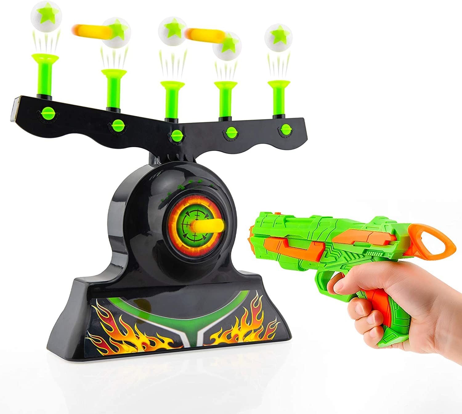 Shooting Targets Game Glow in The Dark Floating Ball Target Practice Toys for Kids - Mountain Lakes Mall