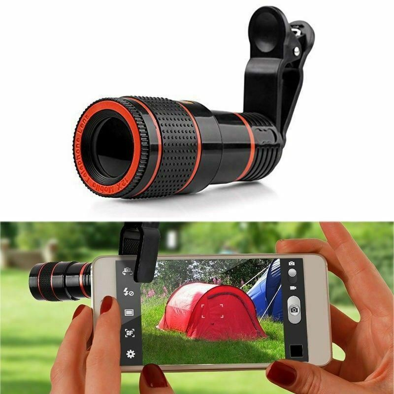 HD 8X Clip On Optical Zoom Telescope Camera Lens For Universal Mobile Cell Phone - Mountain Lakes Mall