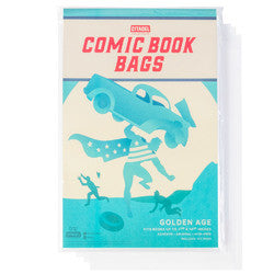 Golden Age Comic Book Bags, 100-pack - Mountain Lakes Mall