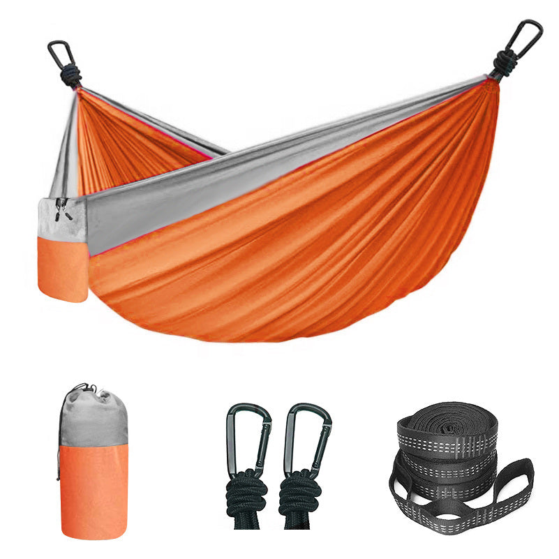 Camping Hammock Double & Single Portable Hammock With 2 Tree Straps And 2 Carabiners - Mountain Lakes Mall