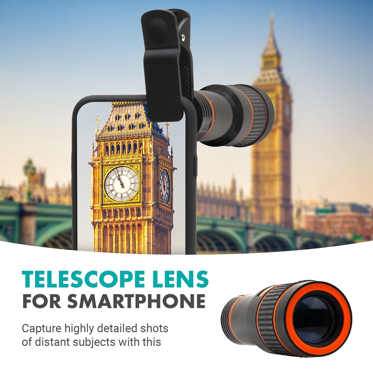 8x Long Focus Mobile Phone Lens 8x Mobile Phone Telescope Hd Camera Lens External Zoom Special Effect Lens - Mountain Lakes Mall