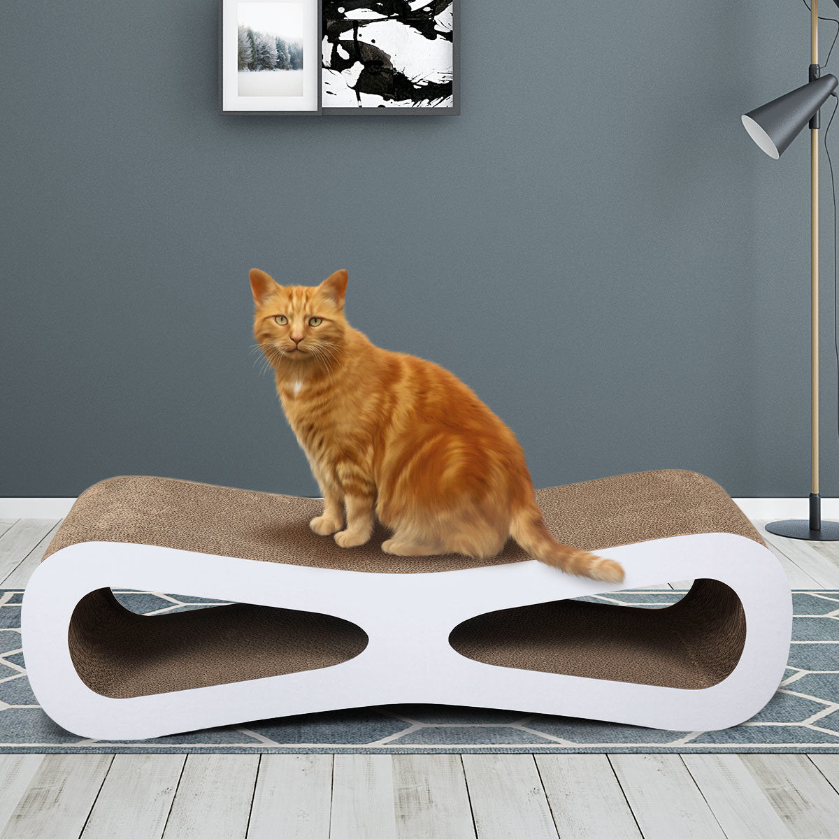 Cat-eyed Cat Scratcher and Lounge, Protect Furniture - Mountain Lakes Mall