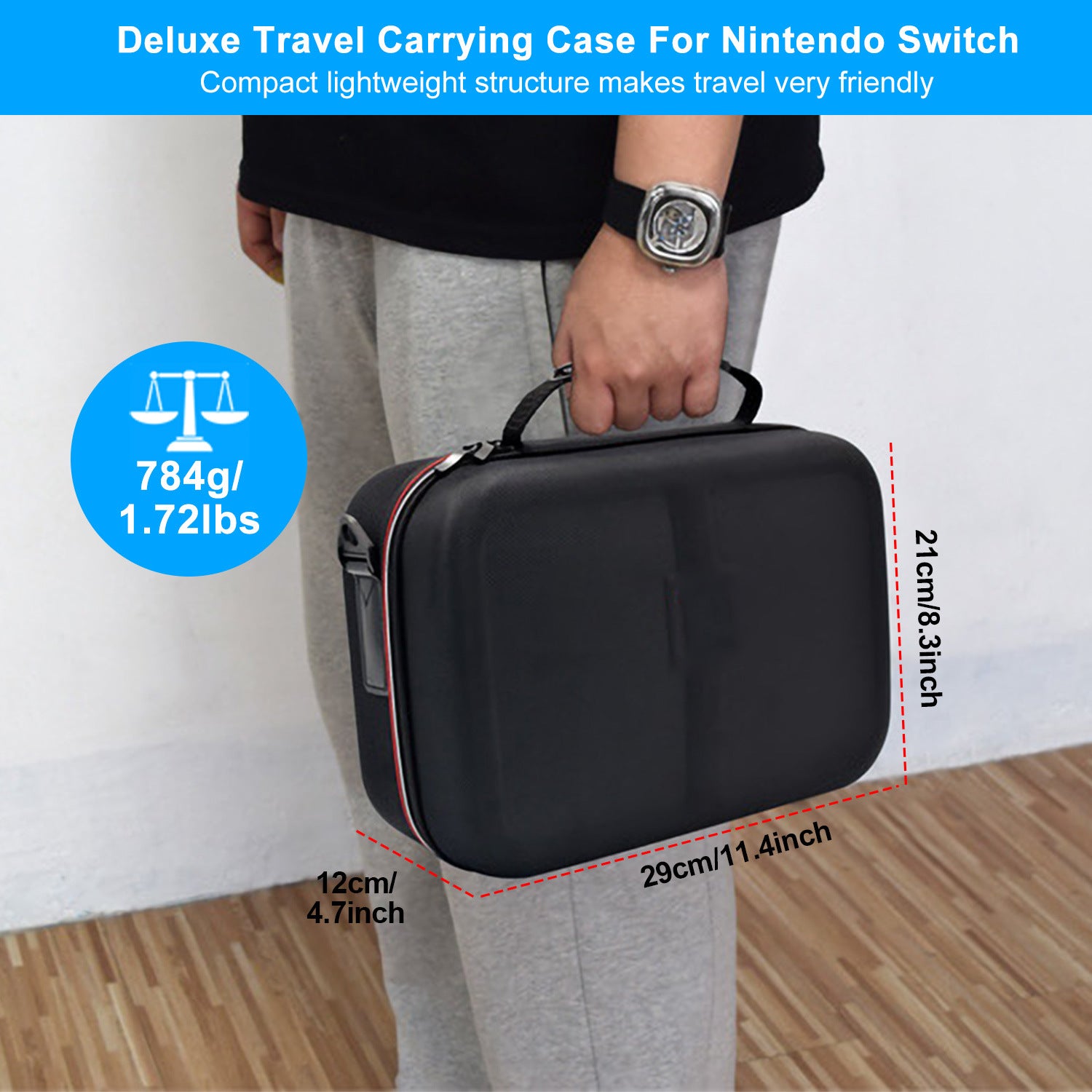 Portable Deluxe Carrying Case for Nintendo Switch Protected Travel Case - Mountain Lakes Mall