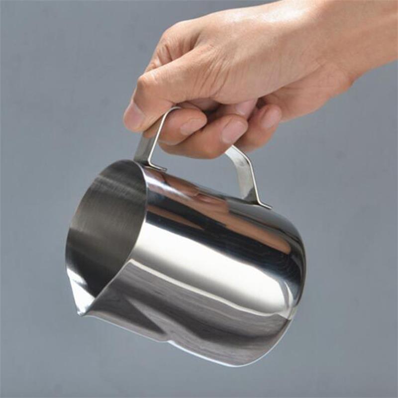 150ml Stainless Steel Milk Frothing Pitcher Espresso Steaming Coffee Barista Latte Frother Cup Cappuccino Milk Jug - Mountain Lakes Mall