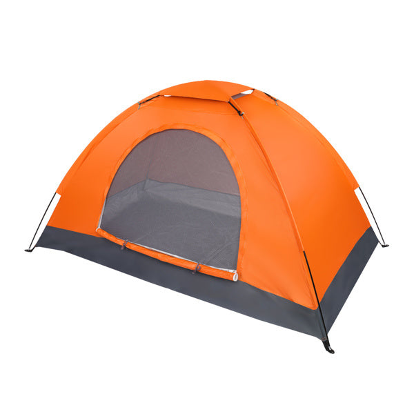 1-Person Waterproof Camping Dome Tent Automatic Pop Up Quick Shelter Outdoor Hiking Orange - Mountain Lakes Mall