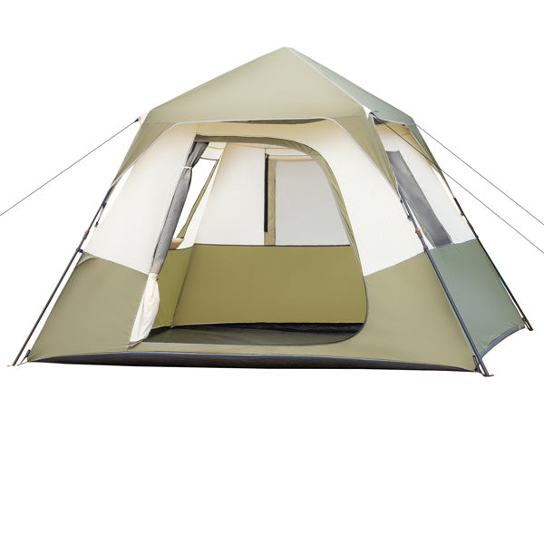 6 Person Camping Tent Setup in 60 Seconds with Rainfly & Windproof Tent with Carry Bag for Family Camping & Hiking - Mountain Lakes Mall