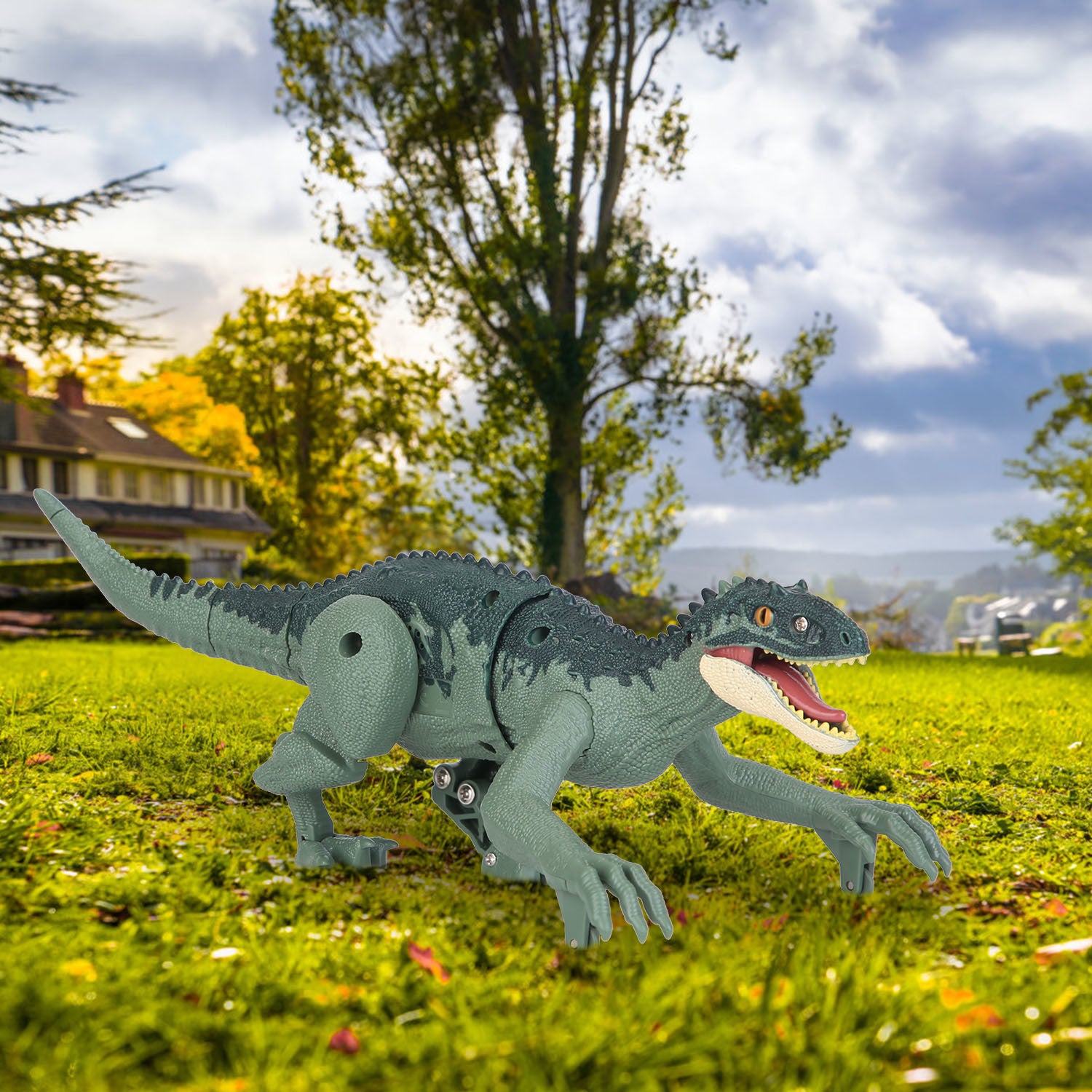 Remote Control Dinosaur Toys Jurassic Realistic RC Dinosaur Rechargeable T-Rex - Mountain Lakes Mall