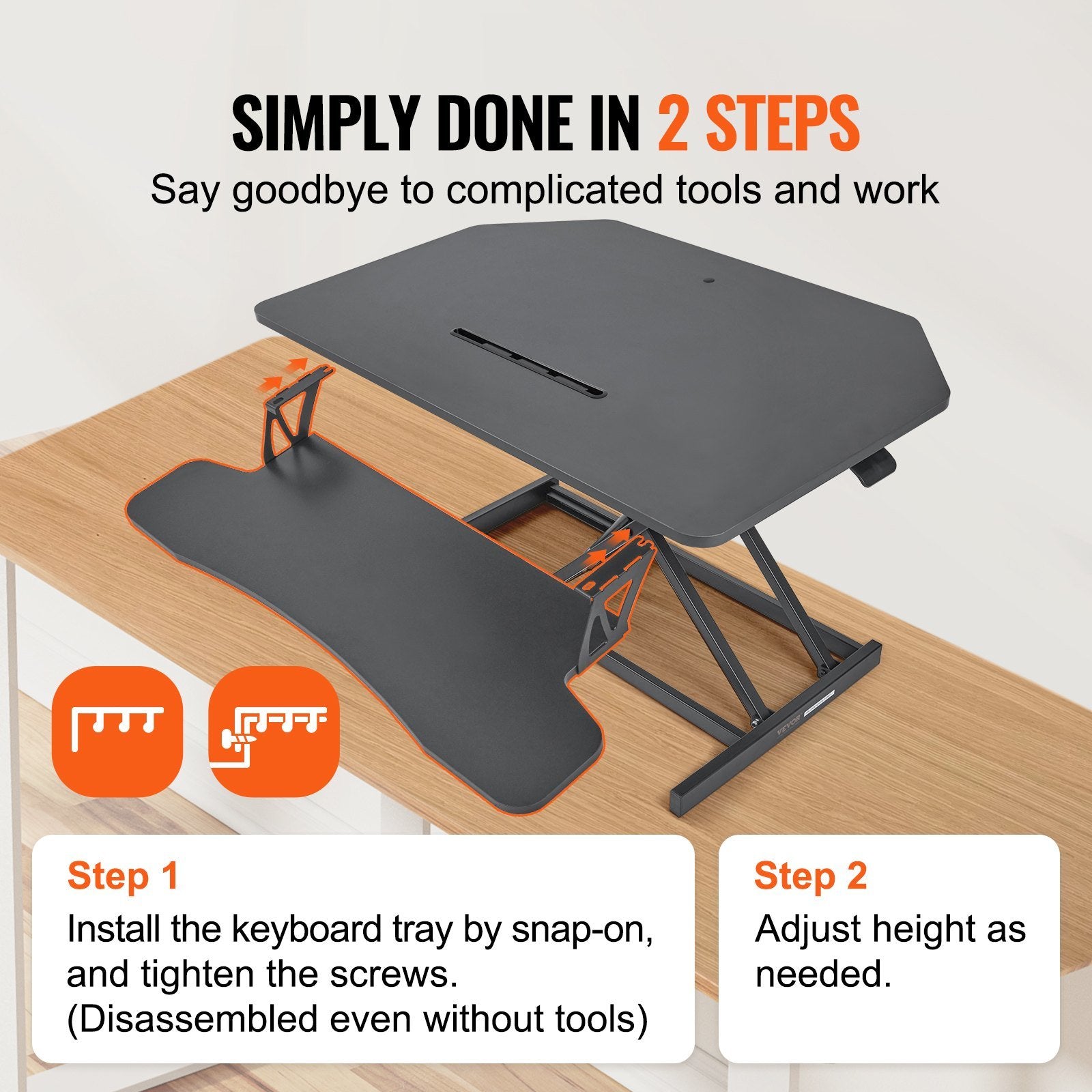 Standing Desk Converter, Two-Tier Stand up Desk Riser - Mountain Lakes Mall