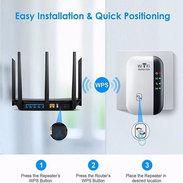 NEW! WiFi Range Extender Internet Booster Wireless Signal Repeater - Mountain Lakes Mall