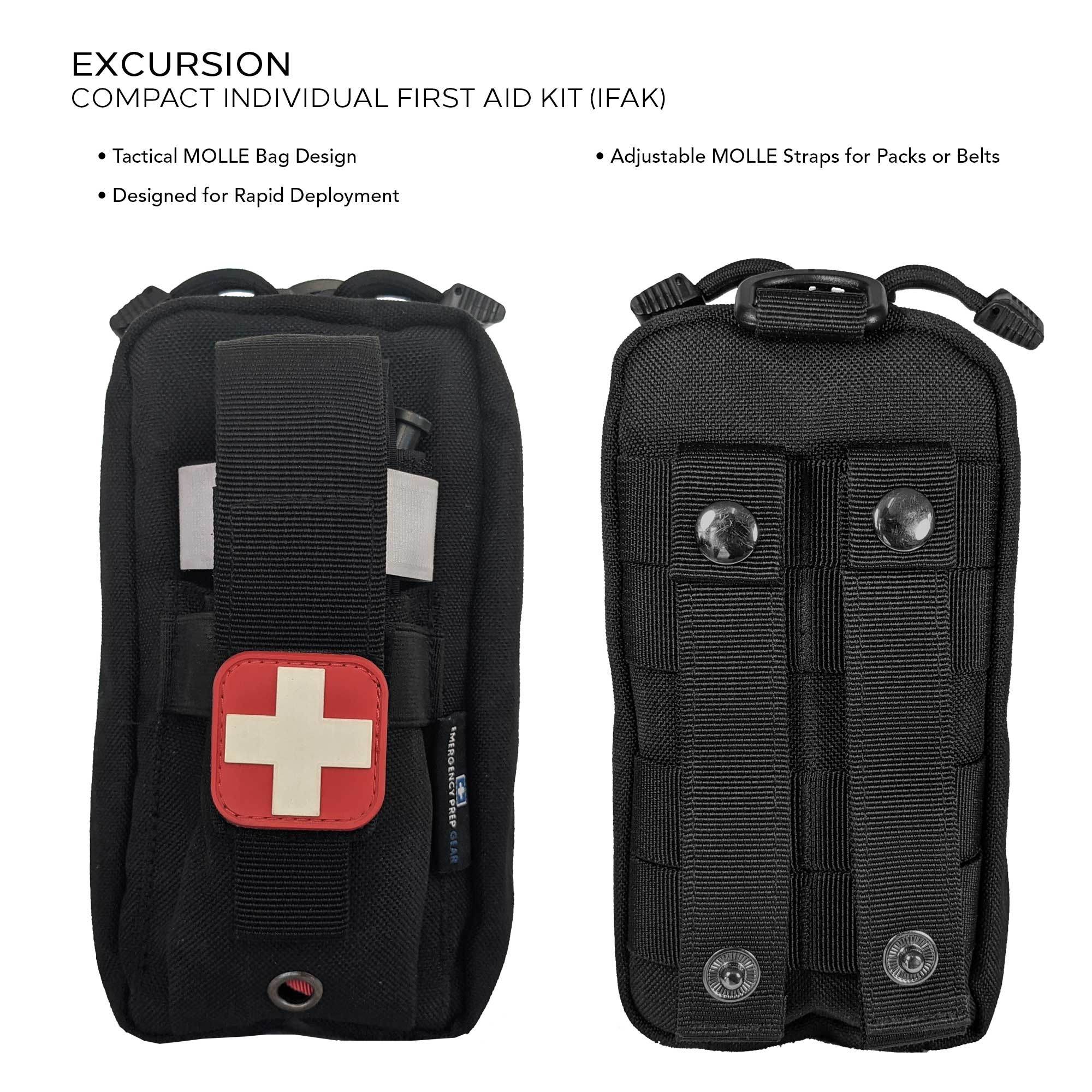 Field First Aid Kit (IFAK) | 44 Piece | Compact Personal First Aid Kit - Mountain Lakes Mall