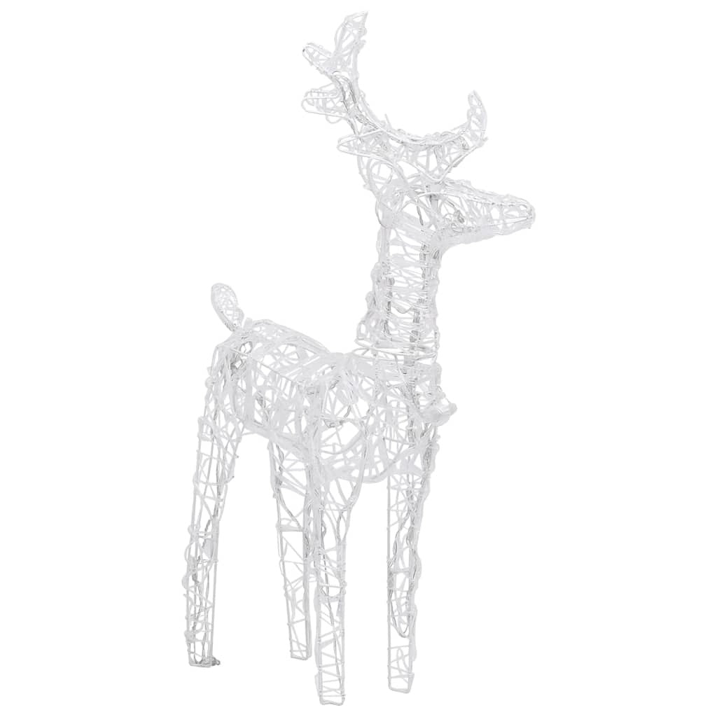 Christmas Reindeers 2 pcs Warm White 80 LEDs Acrylic - Mountain Lakes Mall