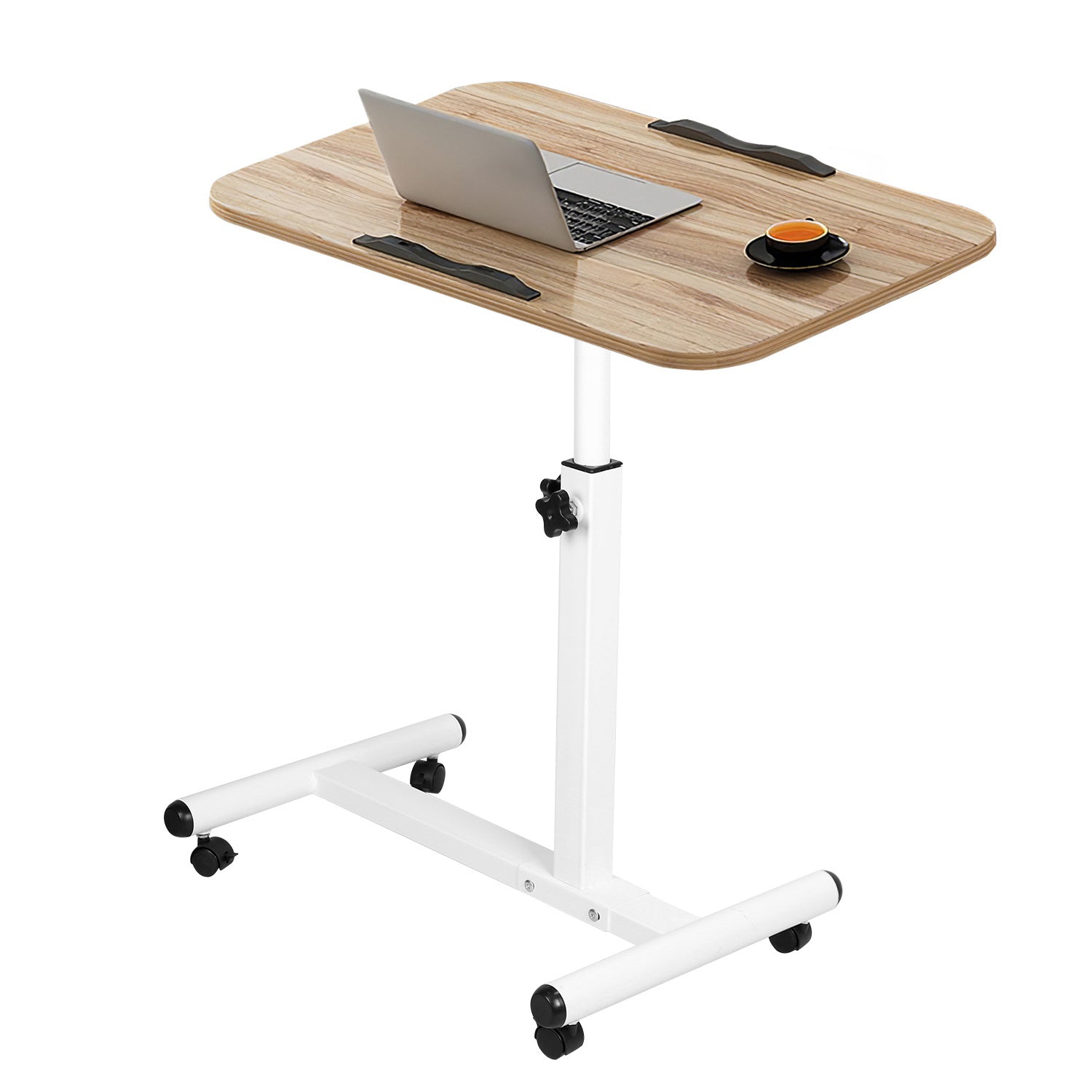 Rolling Laptop Table Portable Computer Desk Movable Table with Adjustable Height Tilting Angle - Mountain Lakes Mall