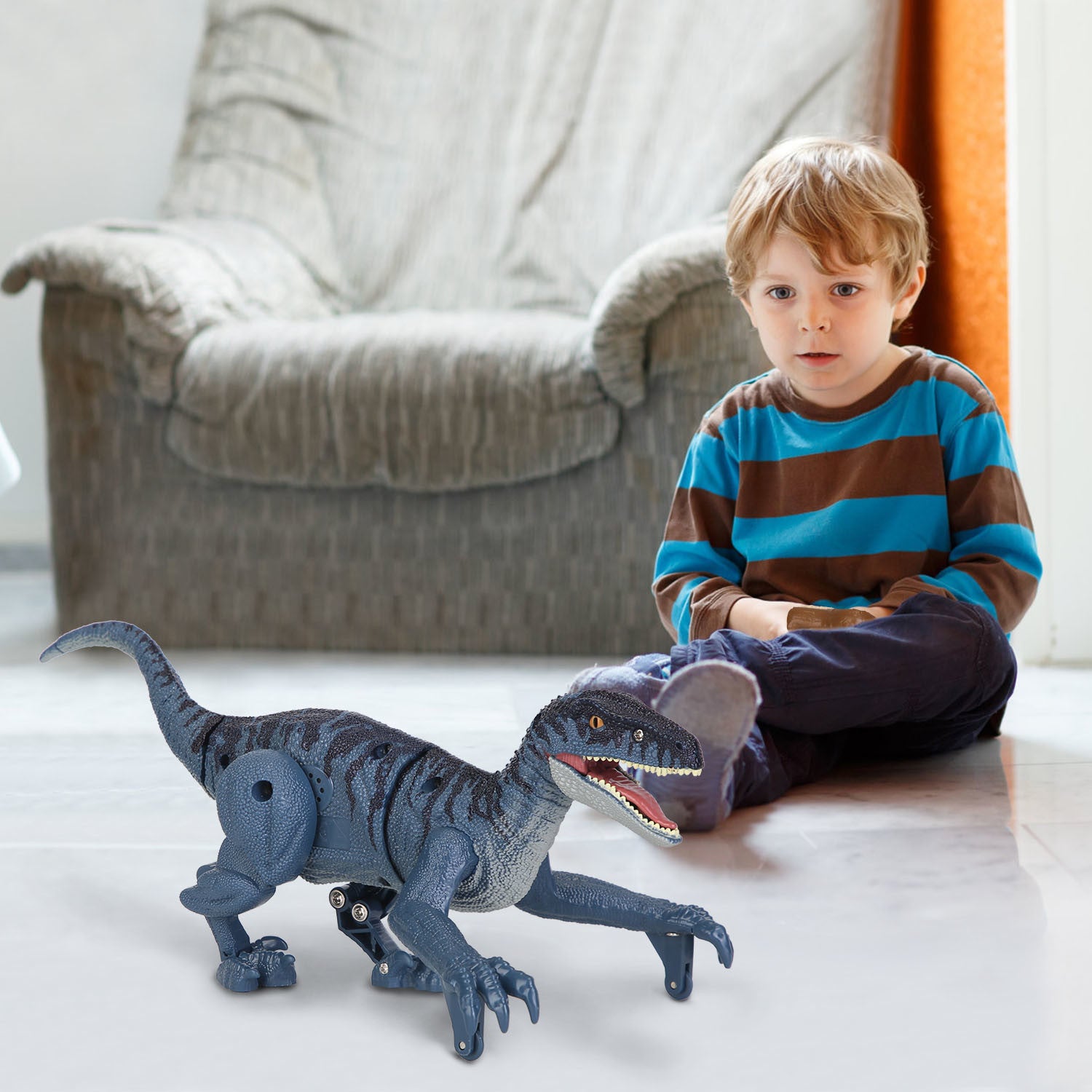 Remote Control Dinosaur Toys Jurassic Realistic RC Dinosaur Rechargeable T-Rex - Mountain Lakes Mall