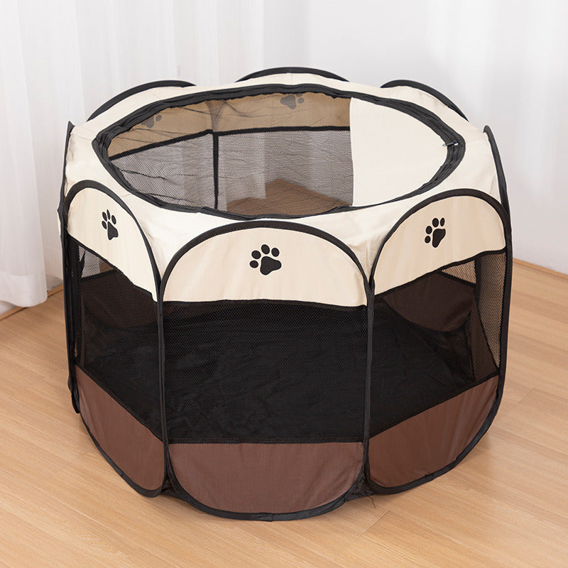 Large 44.9x 44.9x 22.8  Portable Foldable Pet Playpen Kennel House Playground for Puppy Cat Kittens Bunny Chicks Indoor Outdoor Travel Camping - Mountain Lakes Mall