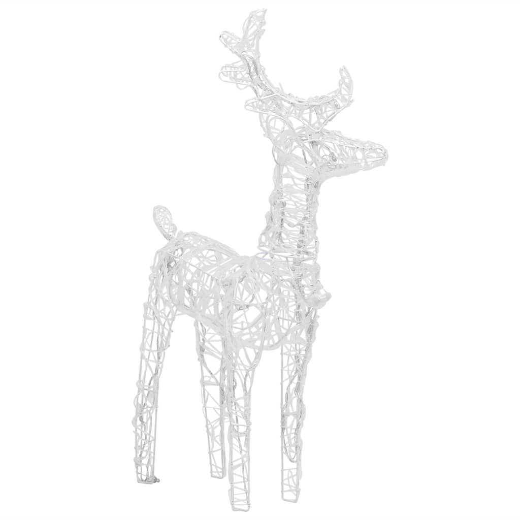 Reindeers & Sleigh Christmas Decoration 160 LEDs 51.2" Acrylic